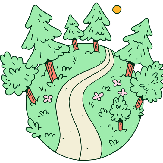 Fjellinjen Illustration Landscape