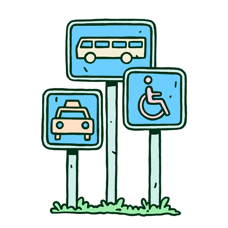 Fjellinjen Illustration Signs